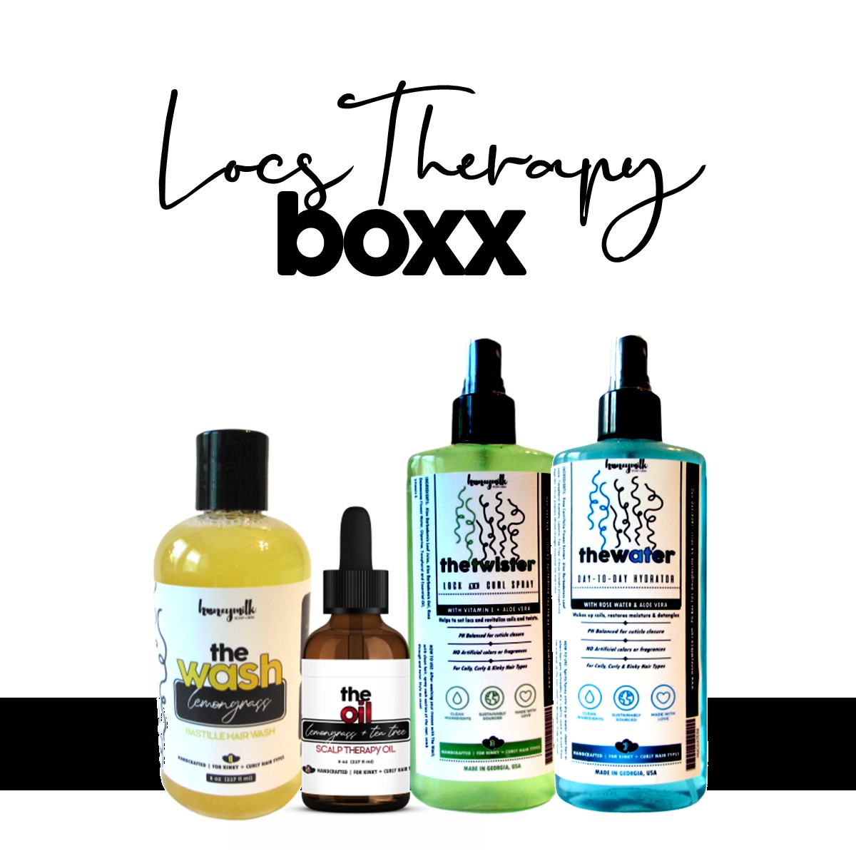 Locs Therapy Boxx – HoneyMilk | Soap + Skin Care Company