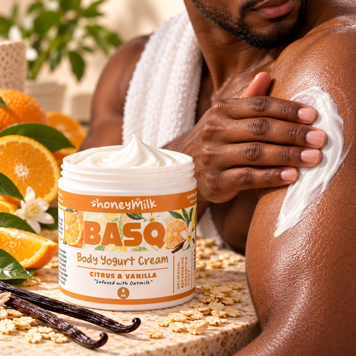 BASQ Body Yogurt Cream (Tangerine Lemon Vanilla) - Image 2