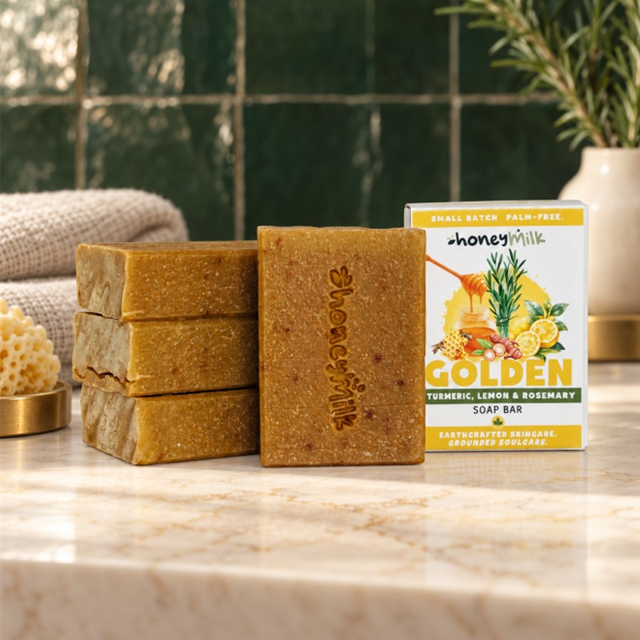 GOLDEN (Lemon, Honey and Turmeric) Brightening Soap