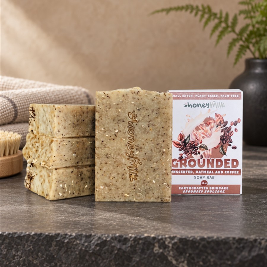 GROUNDED ( Unscented Coffee and Oats) Soap