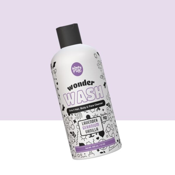 Wonder Wash 3-in-1 Hair, Body & Face Wash (Lavender)