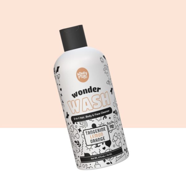 Wonder Wash 3-in-1 Hair, Body & Face Wash (Tangerine)