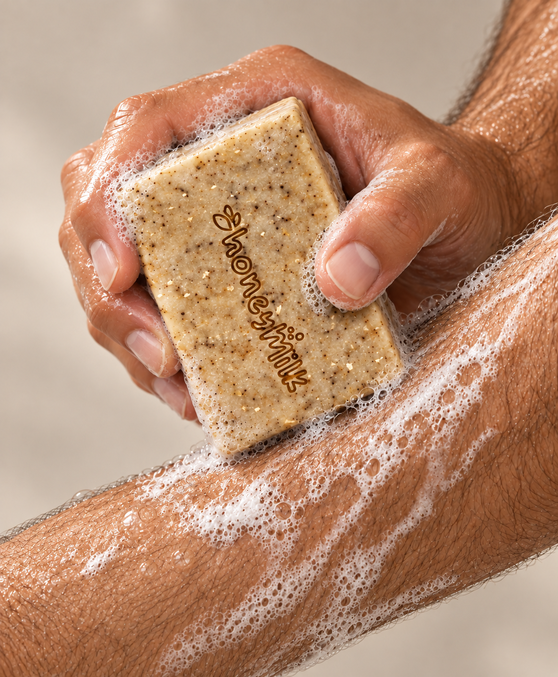 GROUNDED ( Unscented Coffee and Oats) Soap - Image 2