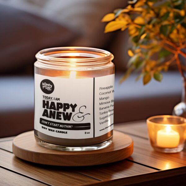 "Happy & Anew" Soy Wax Candle