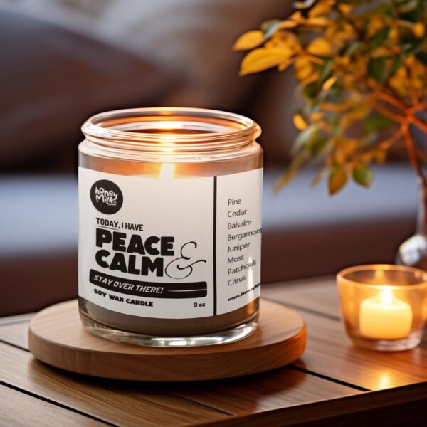 "Peace & Calm" Soy Wax Candle