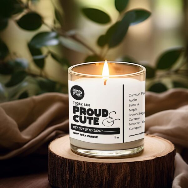 "Proud & Cute" Soy Wax Candle