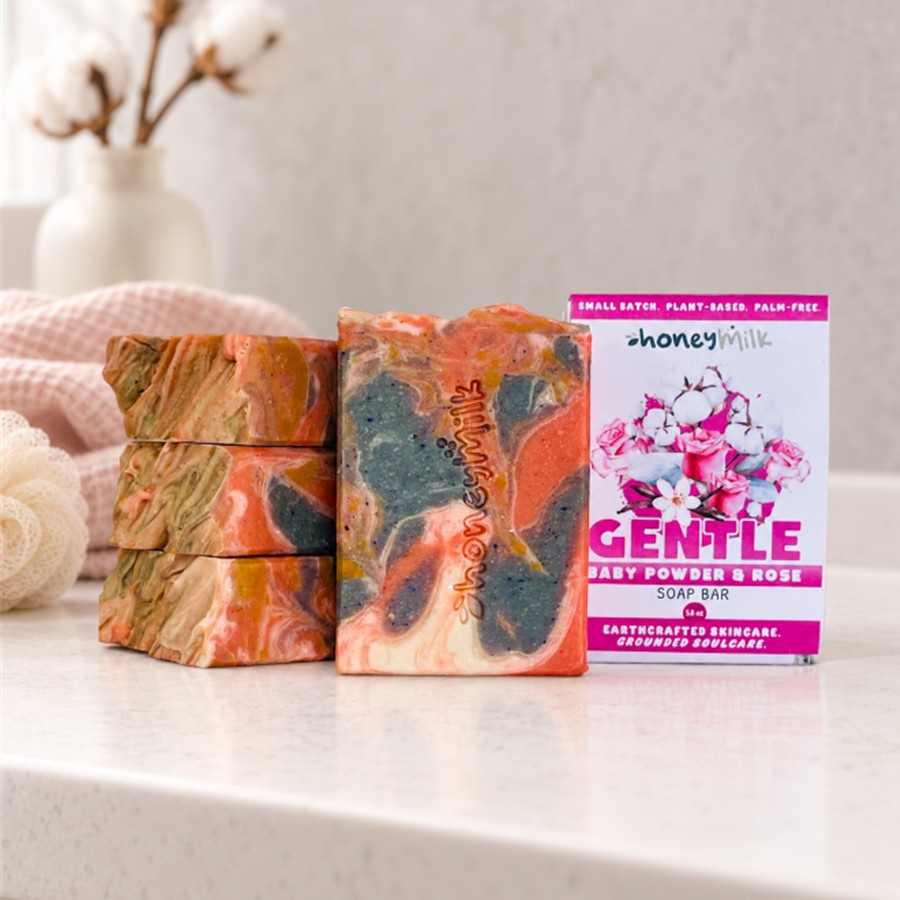 GENTLE (Baby Powder and Rose) Soap Bar