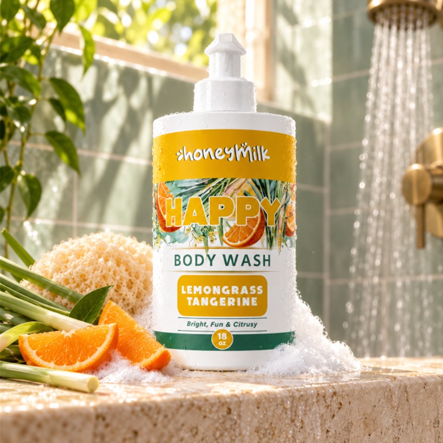HAPPY (Lemongrass and Tangerine) Bodywash